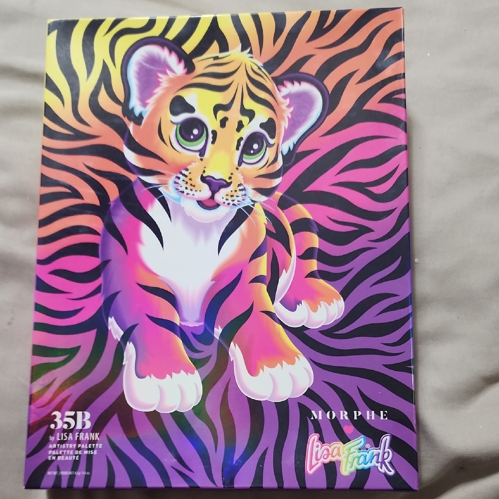 Morphe Lisa Frank 35B Palette with Vibrant Tiger Design